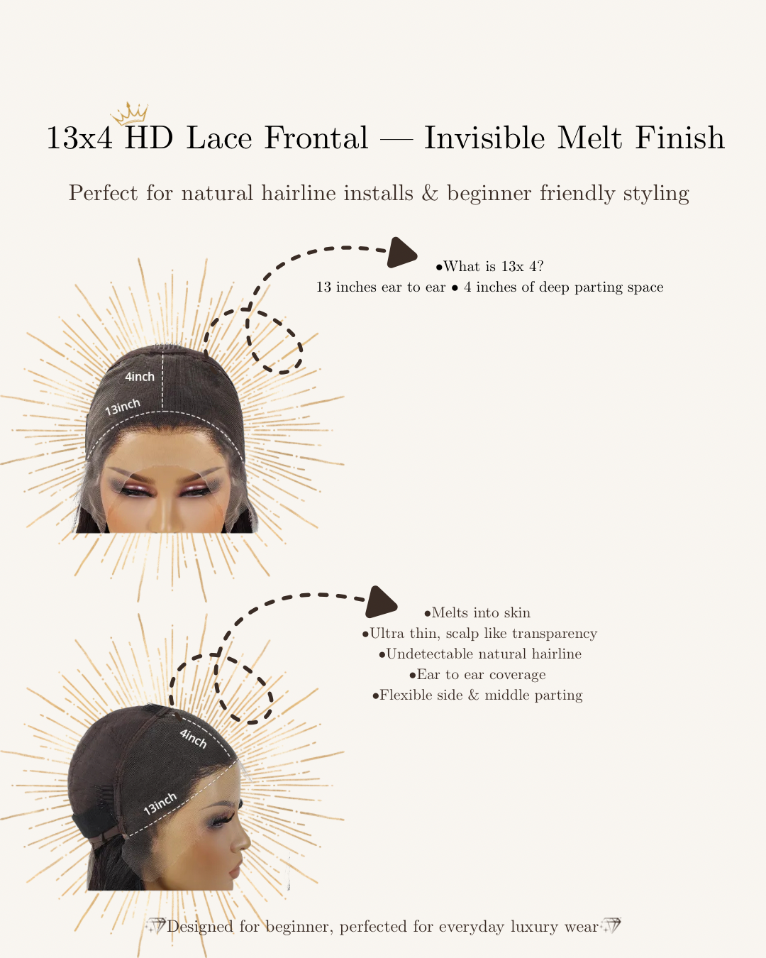 Virgin Crown – 13X4 Luxury HD Lace Wig